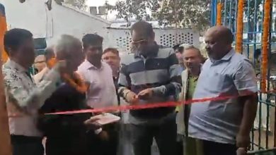 गौशाला परिसर में शेड सहित चबूतरा का सांसद ने किया उद्घाटन 