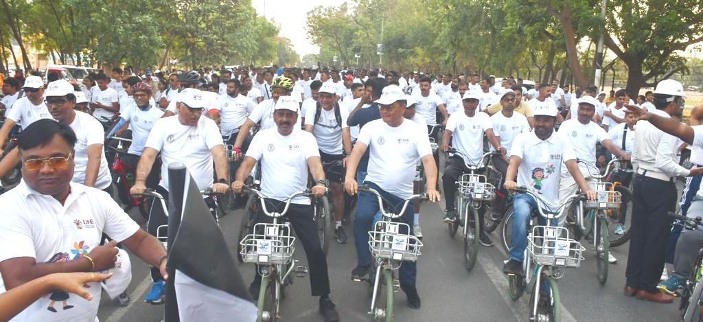 Mission LiFE के तहत् “BICYCLOTHON (साईकिल रैली) का वन विभाग द्वारा आयोजन