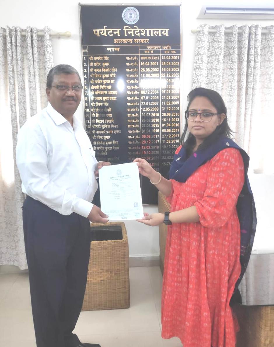 झारखण्ड के चार स्थानों पर एरियल पैसेंजर रोपवे को अधिष्ठापित करने हेतु समझौता 
