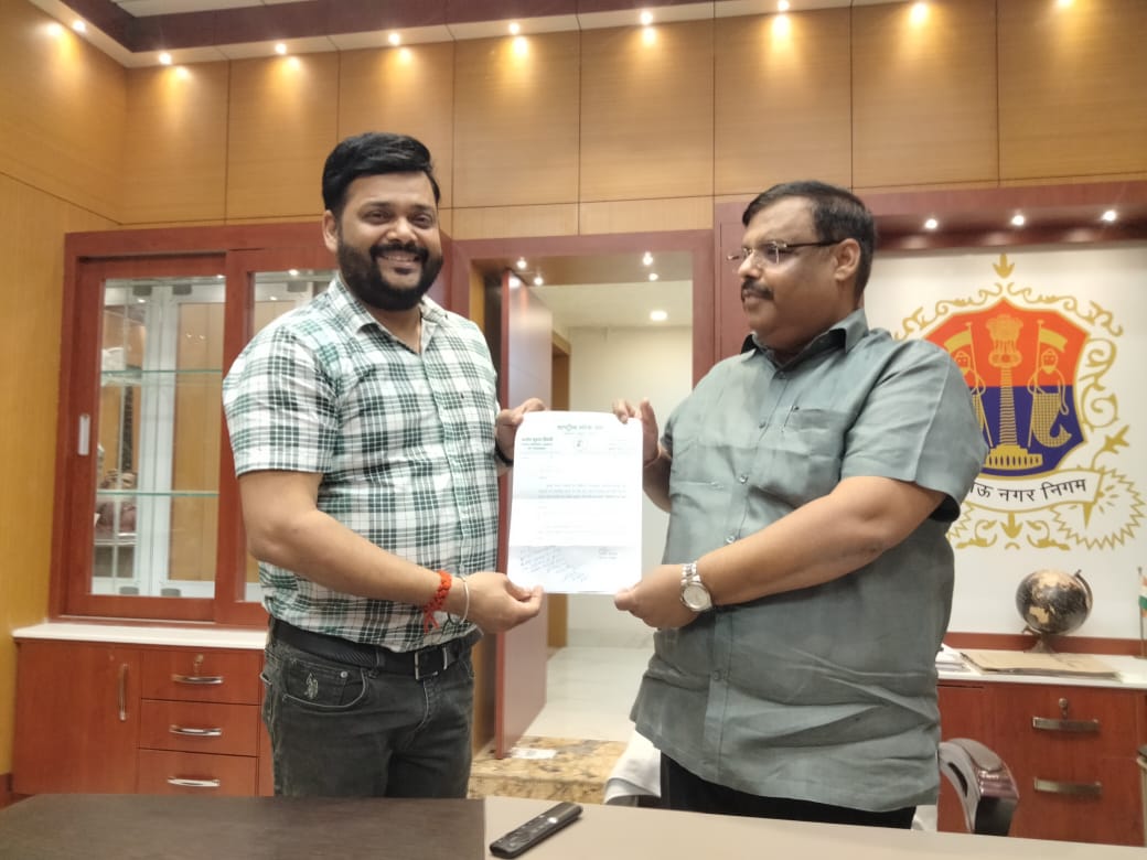 आशियाना की जनसमस्या को लेकर नगर निगम, प्रदूषण बोर्ड अधियारियो से मिले आशीष तिवारी