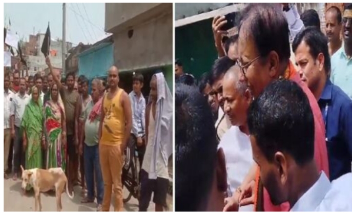 बीजेपी सांसद संजय जायसवाल को पब्लिक ने घेरा