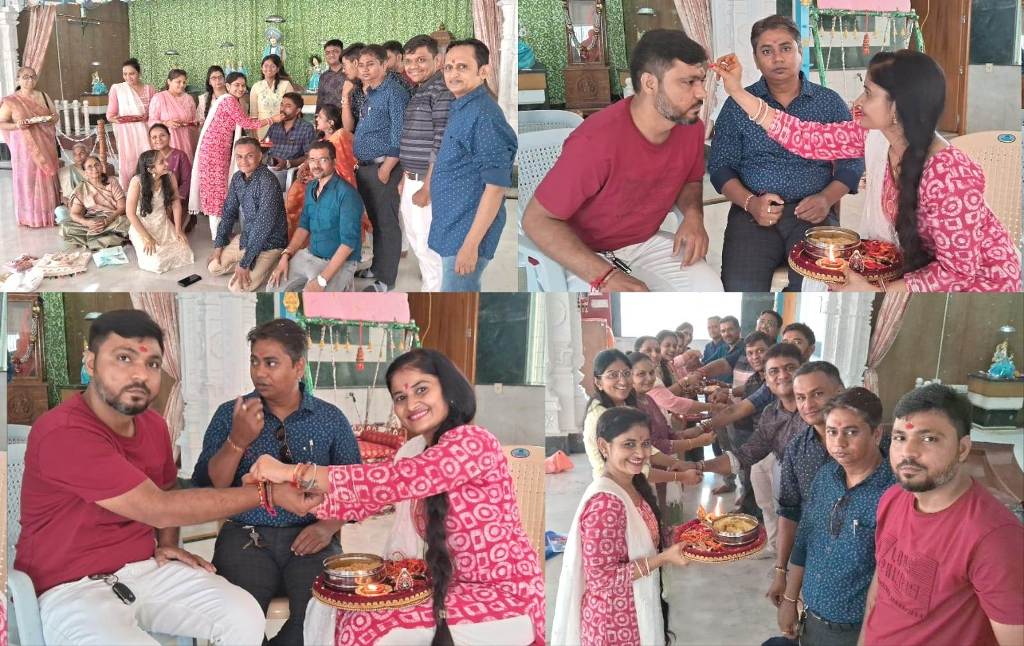 श्री जलाराम बापा मंदिर में रक्षाबंधन उत्सव मनाया गया