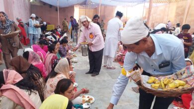 हरि ओम मंदिर लालबाग में हुआ भजन कीर्तन व विशाल लंगर