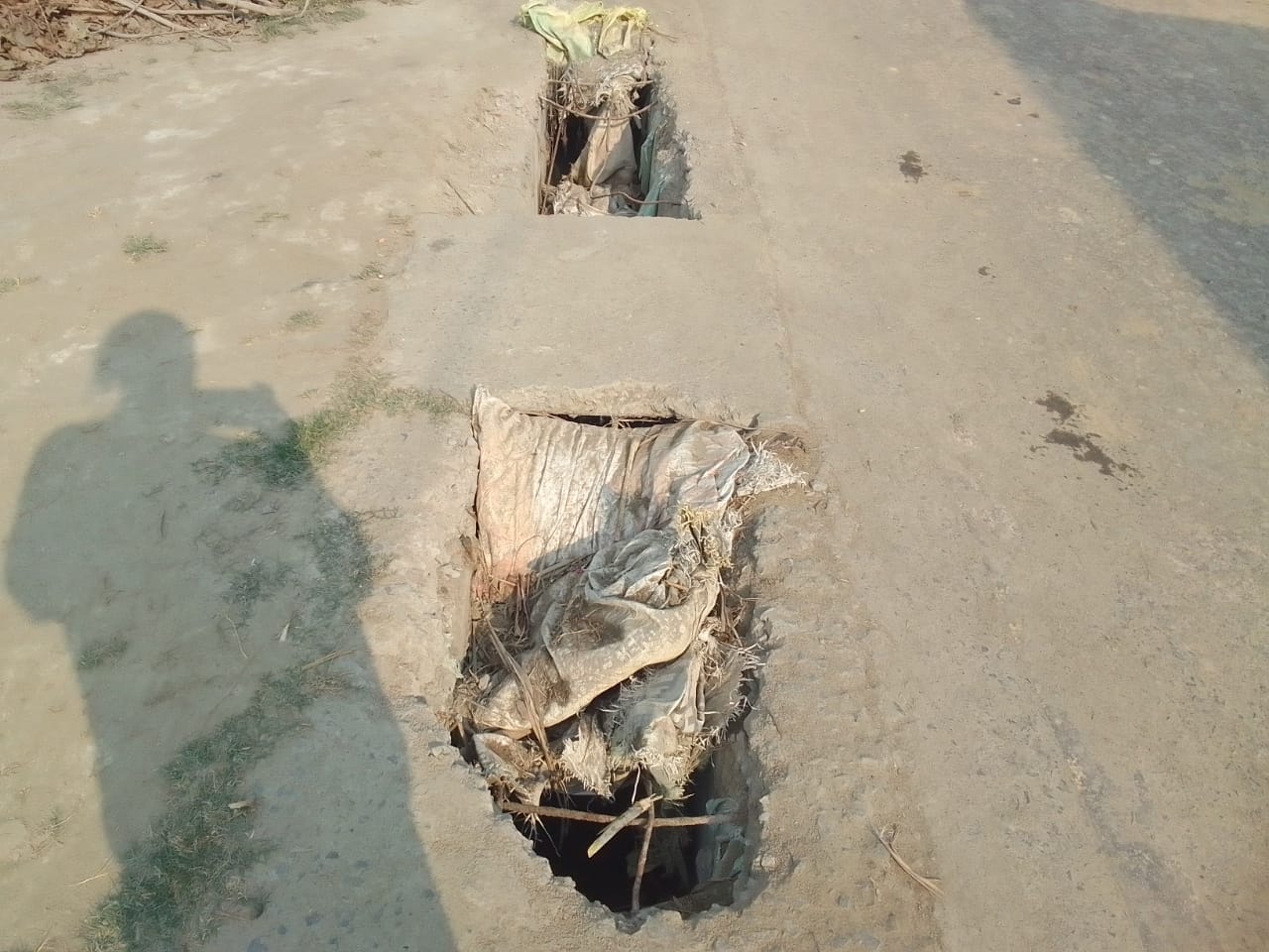 नाला टूट कर हुआ चकनाचूर कभी घट सकती है घटना।