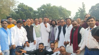 मानव श्रृंखला बनाकर विस्थापित करेगें स्टील मिनिस्टर का स्वागत