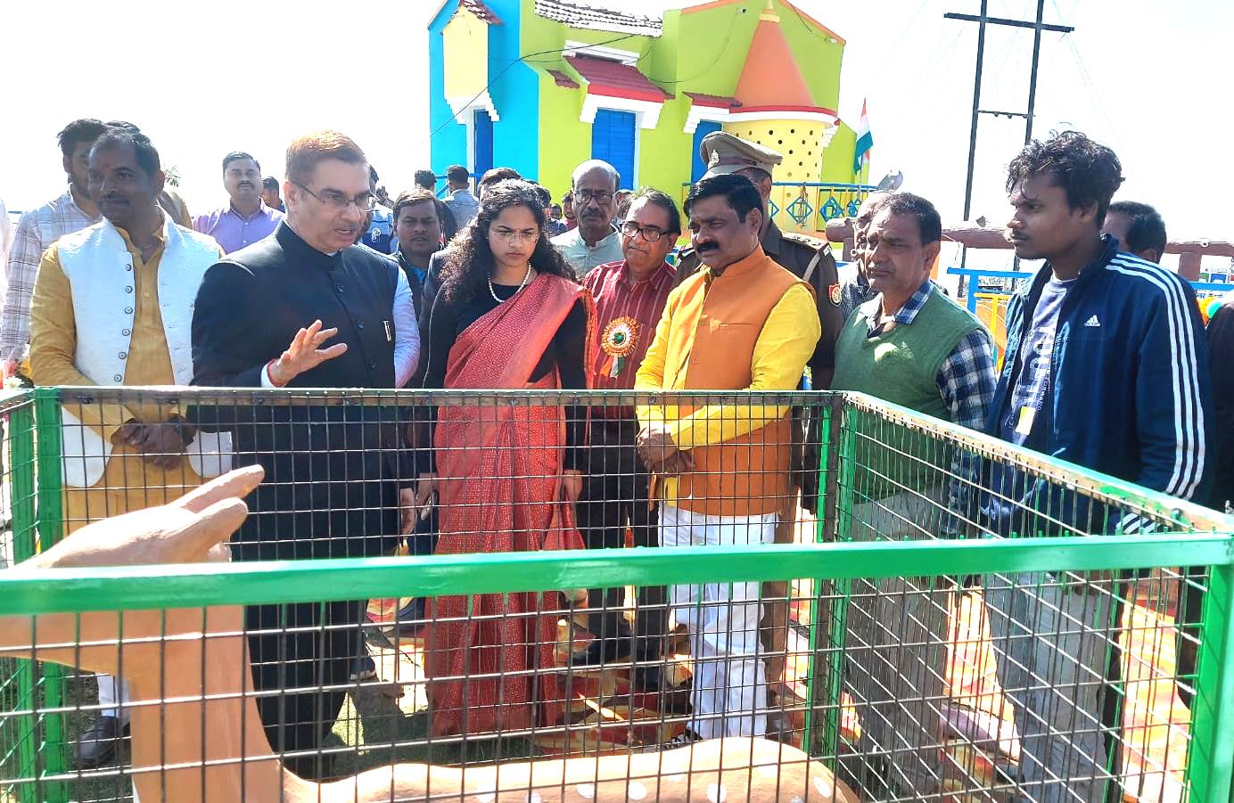 जिलाधिकारी व मुख्य विकास अधिकारी ने इंको प्वाइंट के सुन्दरीकरण कार्य का लिये जायजा