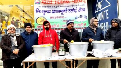 भारत विकास परिषद ने किया बीसवीं मासिक मुफ्त भोजन वितरण l