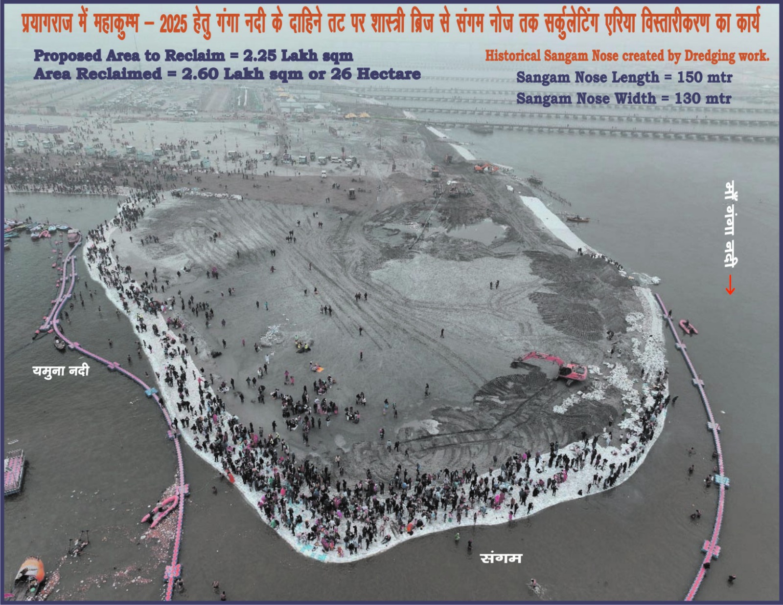 महाकुंभ-स्नान पर्व के साथ ही अमृत स्नान पर भी हर घंटे दो लाख श्रद्धालु सुगमता के साथ कर सकेंगे स्नान