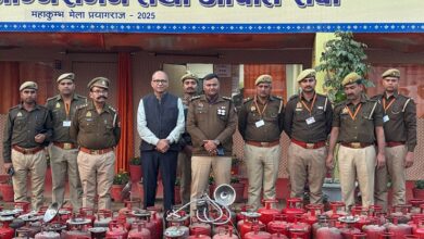 अग्निशमन विभाग ने मेला क्षेत्र में पकड़े 250 से अधिक अनाधिकृत गैस सिलेंडर