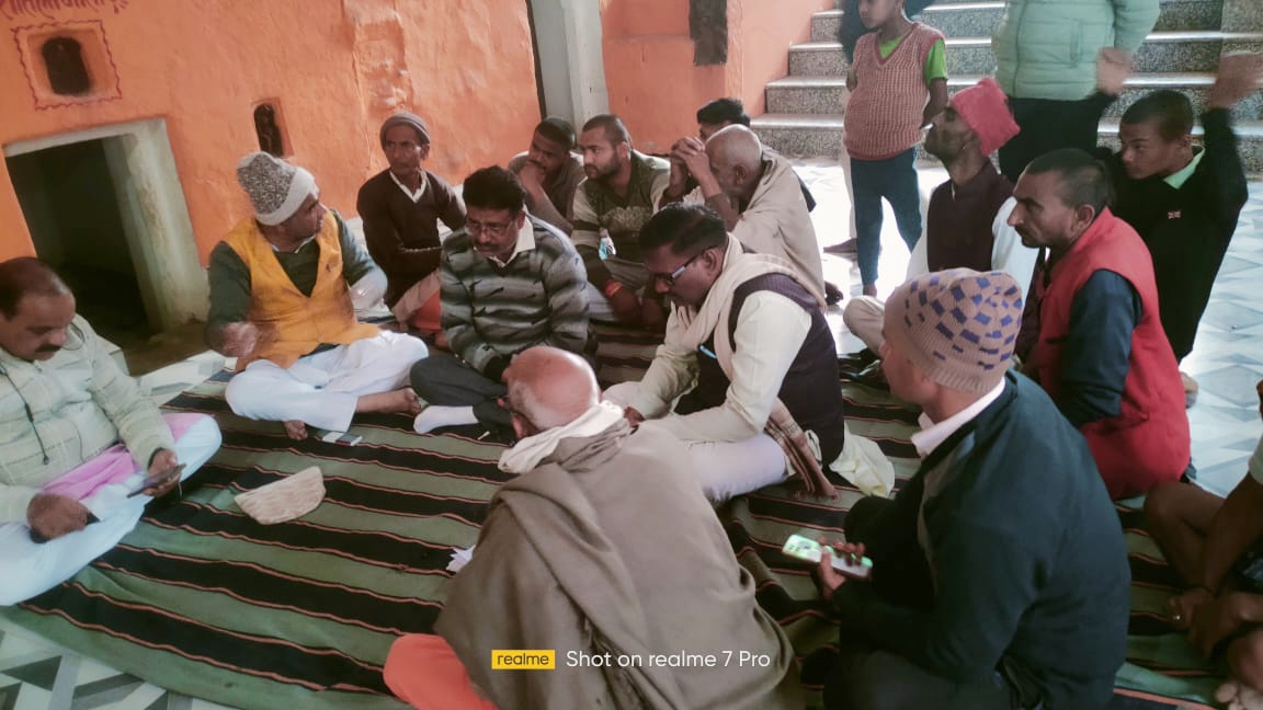 गोठानी बाबा सोमनाथ मंदिर प्रबंधन समिति की एक आवश्यक बैठक