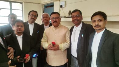 जस्टिस आनंद सेन का बोकारो बार में आगमन पर अधिवक्ताओं ने सम्मानित किया 