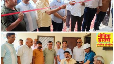 क्रशर यूनियन कार्यालय पर मेटिस द मेडिसिटी हॉस्पिटल द्वारा निःशुल्क स्वास्थ्य शिविर का आयोजन