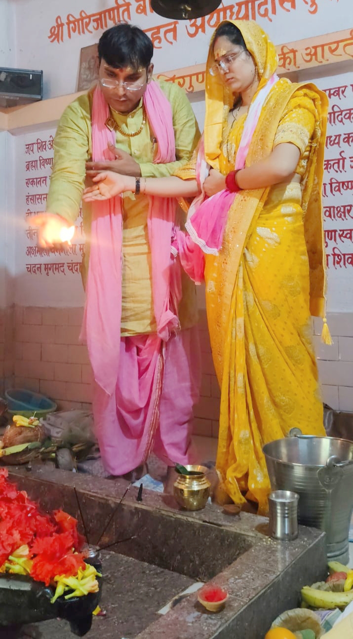 शिव मंदिर में रूद्राभिषेक के पश्चात हुआ भंडारे का आयोजन