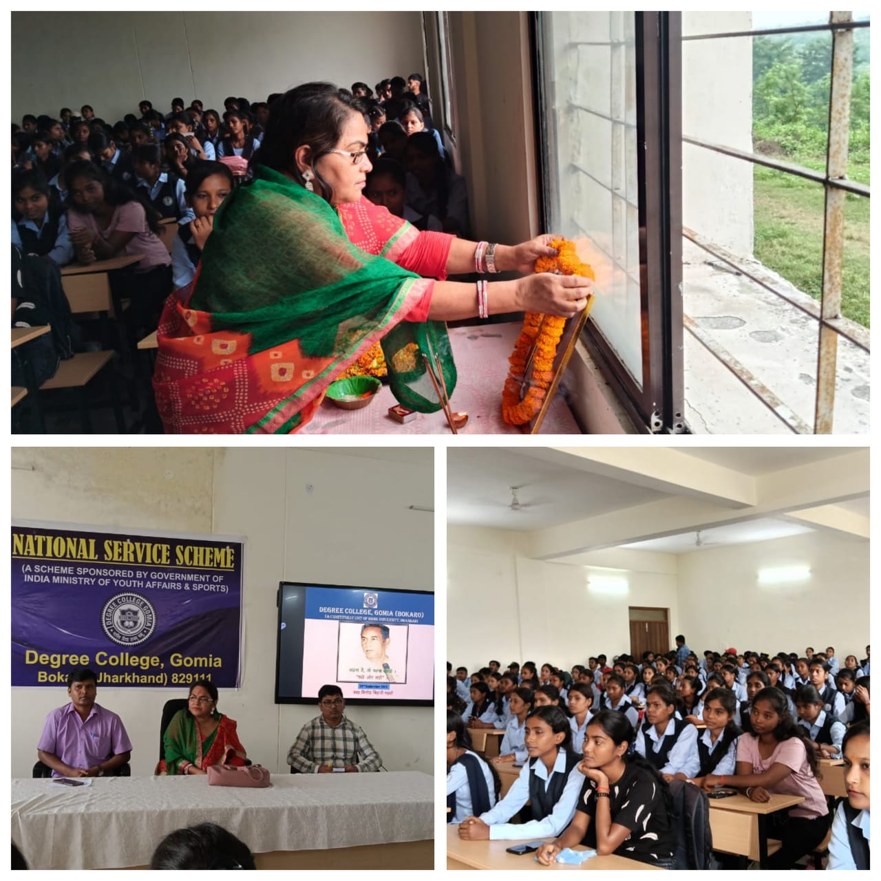 डिग्री कॉलेज गोमिया में विनोद बिहारी महतो की 102वीं जयंती मनाई गई