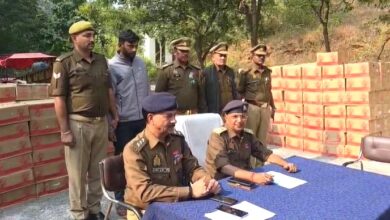  ट्रक में छिपाकर ले जाई जा रही 680 पेटियों में 6085 लीटर अवैध अंग्रेजी शराब बरामद