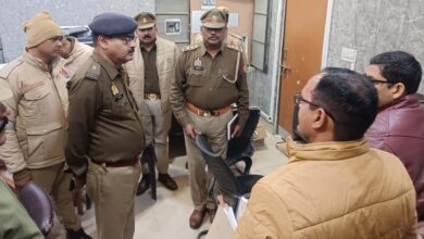 अपर पुलिस अधीक्षक (मुख्यालय) द्वारा थाना रॉबर्ट्सगंज का निरीक्षण