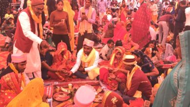 मुख्य मंत्री सामूहिक विवाह योजना के अन्तर्गत धार्मिक रीति-रिवाजों से 171 जोड़ों की शादी सम्पन्न
