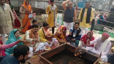 श्री राम राज्याभिषेक की सजी भव्य झाकी, आनंद उत्सव में मग्न हुए भक्त