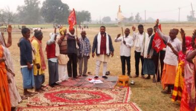 संविधान बचाओ, देश बचाओ, मनरेगा बचाओ, स्मार्ट मीटर हटाओ को लेकर भाकपा ने आवाज बुलंद किया।