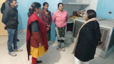 राज्य महिला आयोग की सदस्या द्वारा वन स्टॉप सेंटर, महिला बन्दी गृह, जिला संयुक्त चिकित्सालय का किया  निरीक्षण