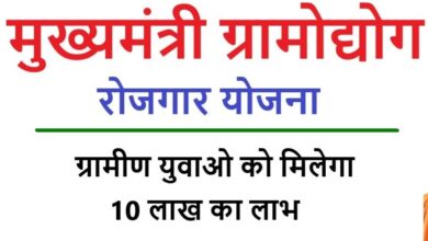 मुख्यमंत्री ग्रामोद्योग रोजगार योजना के तहत 10 लाख तक ब्याज सहायता युक्त ऋण