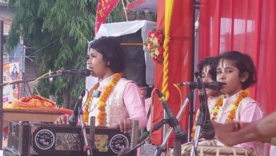 राष्ट्रीय बाल कलाकारों ने भजन संध्या में जलवा बिखेरा