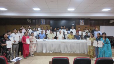 राज्य स्तरीय मिशन प्रबंधकों का सात दिवसीय प्रशिक्षण संपन्न, प्रमाण पत्र किये गये वितरित