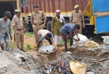 ऑपरेशन दहन, करीब 18,000 लीटर अवैध अंग्रेजी शराब का विधिवत विनष्टीकरण