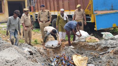 ऑपरेशन दहन, करीब 18,000 लीटर अवैध अंग्रेजी शराब का विधिवत विनष्टीकरण