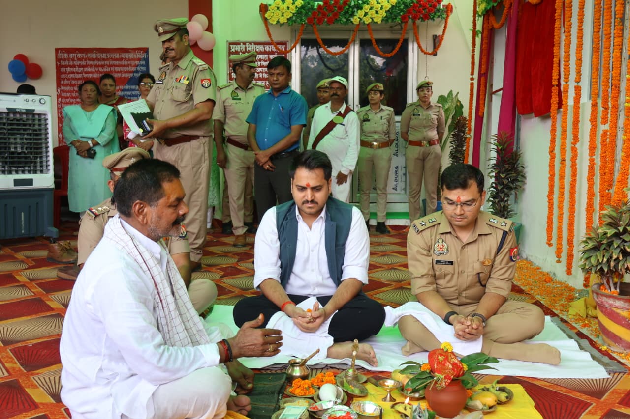 नव निर्मित मिशन शक्ति केन्द्र एवं साइबर हेल्प डेस्क भवन का किया गया लोकार्पण