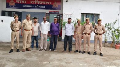 थाना शक्तिनगर पुलिस की बड़ी कार्रवाई 4 वारंटी अभियुक्त गिरफ्तार