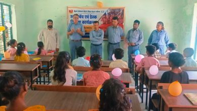अल्ट्राटेक सीमेंट लिमिटेड, डाला सीमेंट वर्क्स की अनूठी पहल: शासकीय विद्यालय में रूफटॉप वाटर हार्वेस्टिंग संरचना का निर्माण एवं विद्यालय को दिए गए 15 सेट डेस्क एवं बेंच