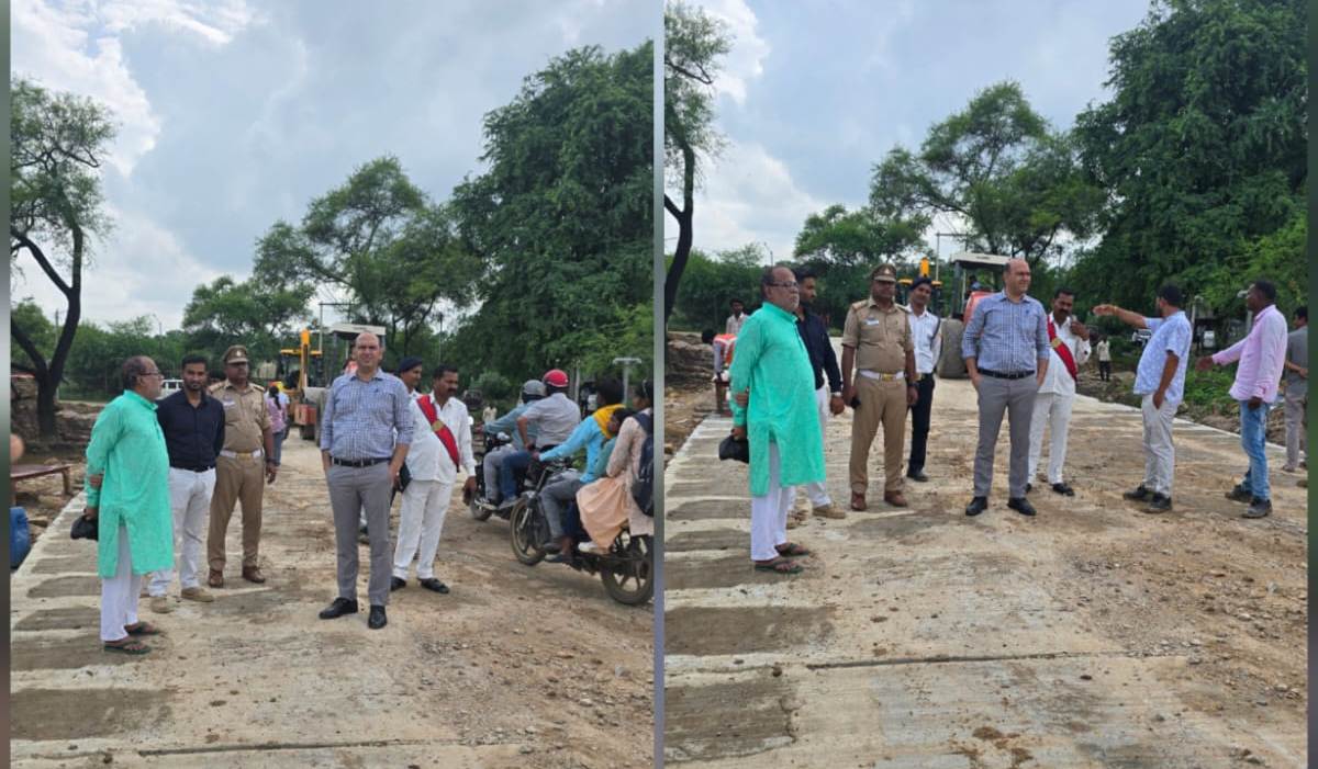 जिलाधिकारी के निर्देश पर रॉबर्ट्सगंज–पन्नूगंज मार्ग पर तैयार हुआ वैकल्पिक मार्ग, यातायात हुआ सुगम