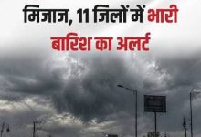 सोनभद्र में 13 से 16 अगस्त तक भारी वर्षा की संभावना