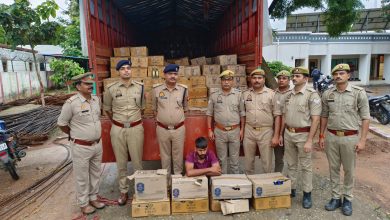 अवैध अंग्रेजी शराब की अनुमानित कीमत ₹33 लाख