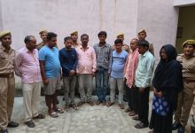 दुद्धी पुलिस द्वारा गैर जमानतीय वारण्ट के अनुपालन में 9 वारण्टी अभियुक्त गिरफ्तार