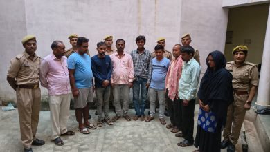 दुद्धी पुलिस द्वारा गैर जमानतीय वारण्ट के अनुपालन में 9 वारण्टी अभियुक्त गिरफ्तार