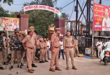 जन्माष्टमी विसर्जन जुलूस के दृष्टिगत थाना दुद्धी क्षेत्र में सुरक्षा एवं कानून-व्यवस्था का अपर पुलिस अधीक्षक द्वारा निरीक्षण
